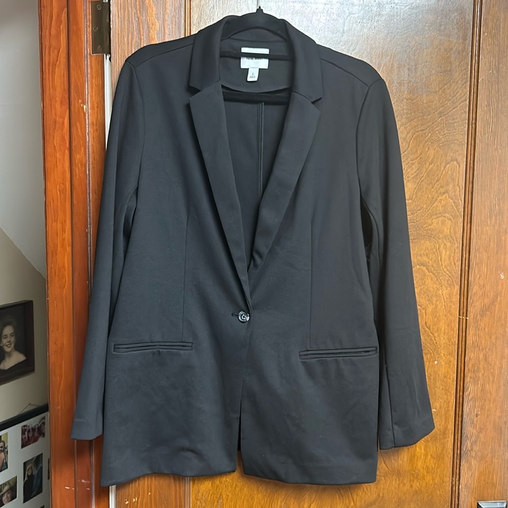 Nine West black knit blazer NWT large